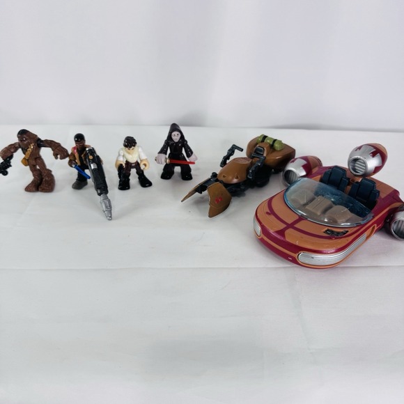 Star Wars Galactic Heroes - Landsperder Convertibile Con Figura Luke Skywalker